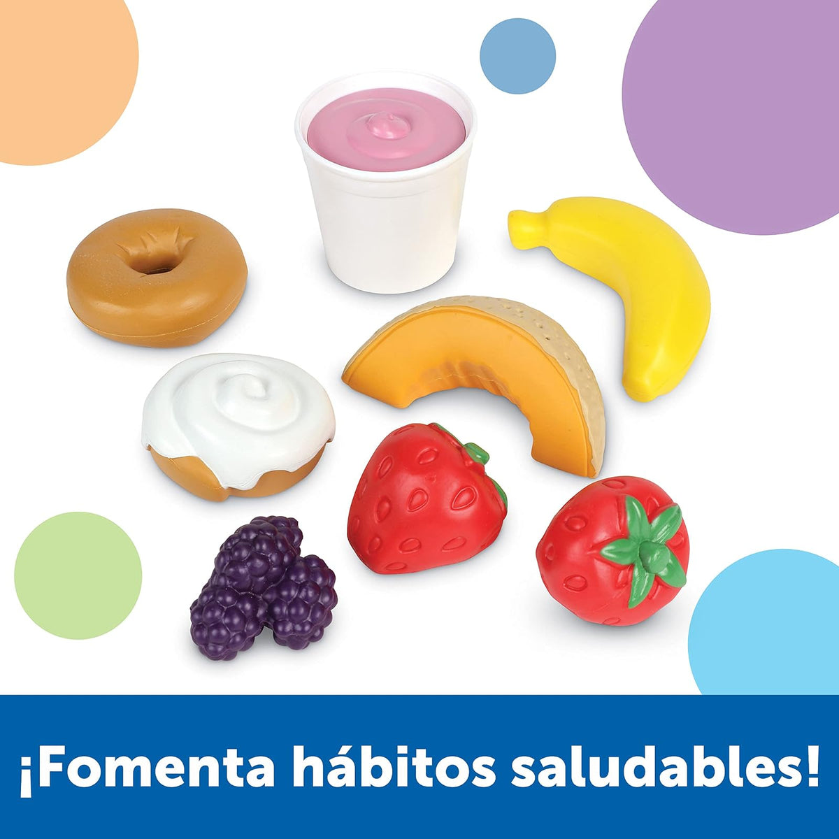 Learning Resources LER9730 Cesta de desayuno New Sprouts, 7 L x 4-1/2 W in, Multicolor