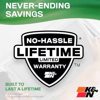K&N - Filtro de aire para horno HVAC 20 x 30 x 1, dura toda la vida, lavable, Merv 13, el último filtro HVAC que comprarás, respira de forma segura en casa o en la oficina, HVC-13-12030