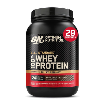 Optimum Nutrition Gold Standard 100% Whey Proteína Aislada en Polvo - Chocolate - 899 g (29 Servings)