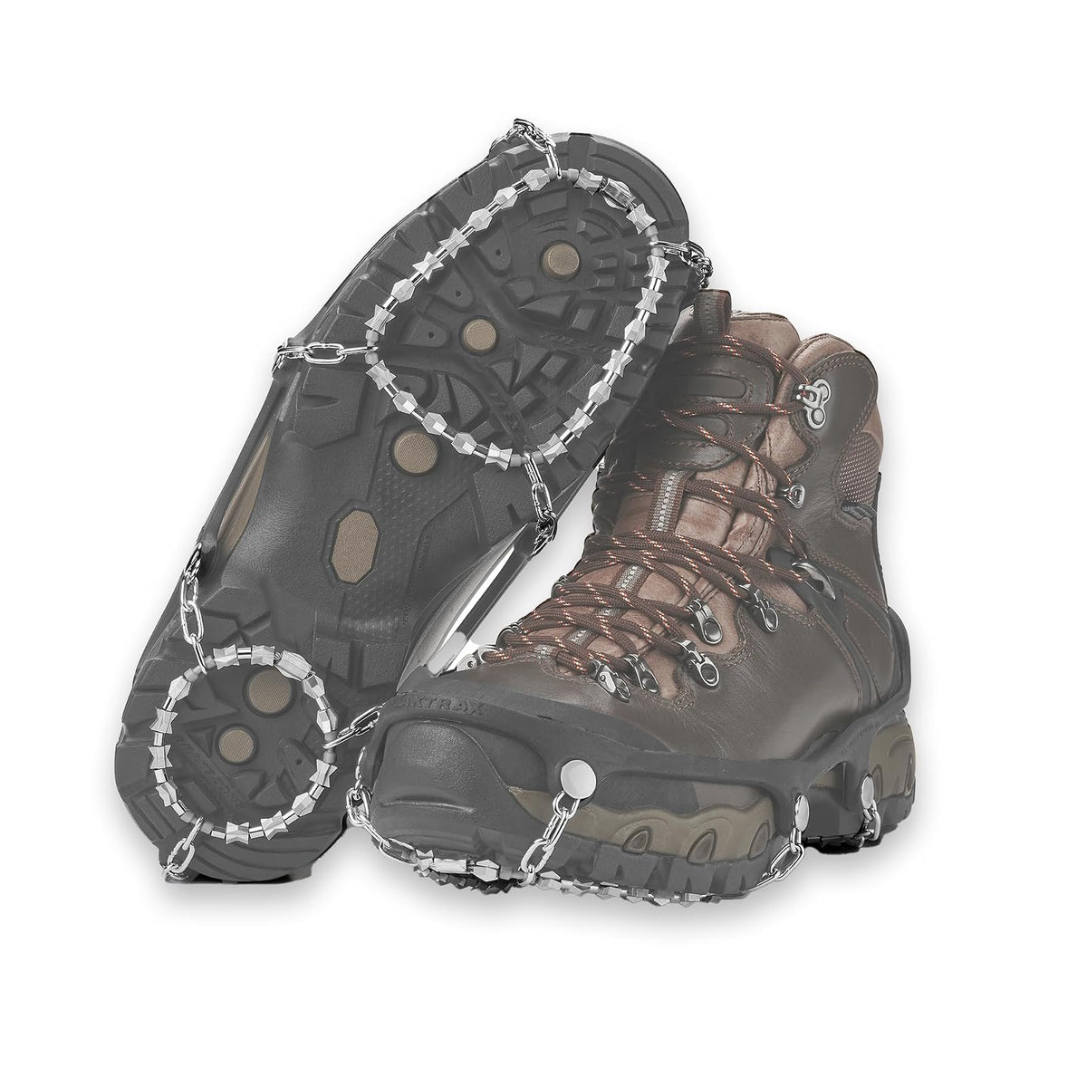 Yaktrax Diamond Grip - Tacos de tracción para Todas Las Superficies para Caminar sobre Hielo y Nieve (1 par)