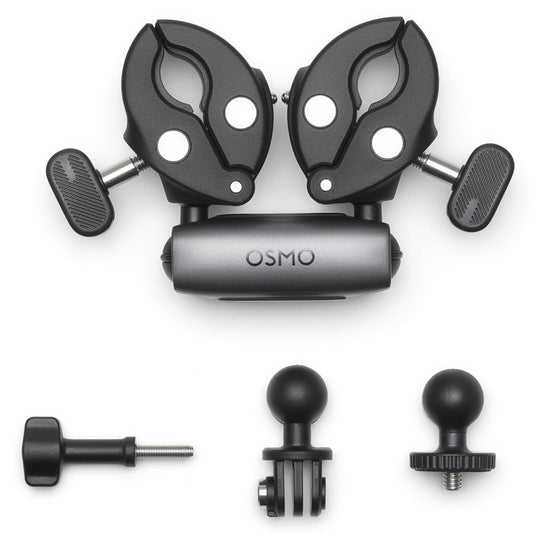 dji Abrazadera Doble de Alta Resistencia Osmo, Compatibilidad: Osmo Nano, Osmo 360, Osmo Action 3, Osmo Action 4, Osmo Action 5 Pro