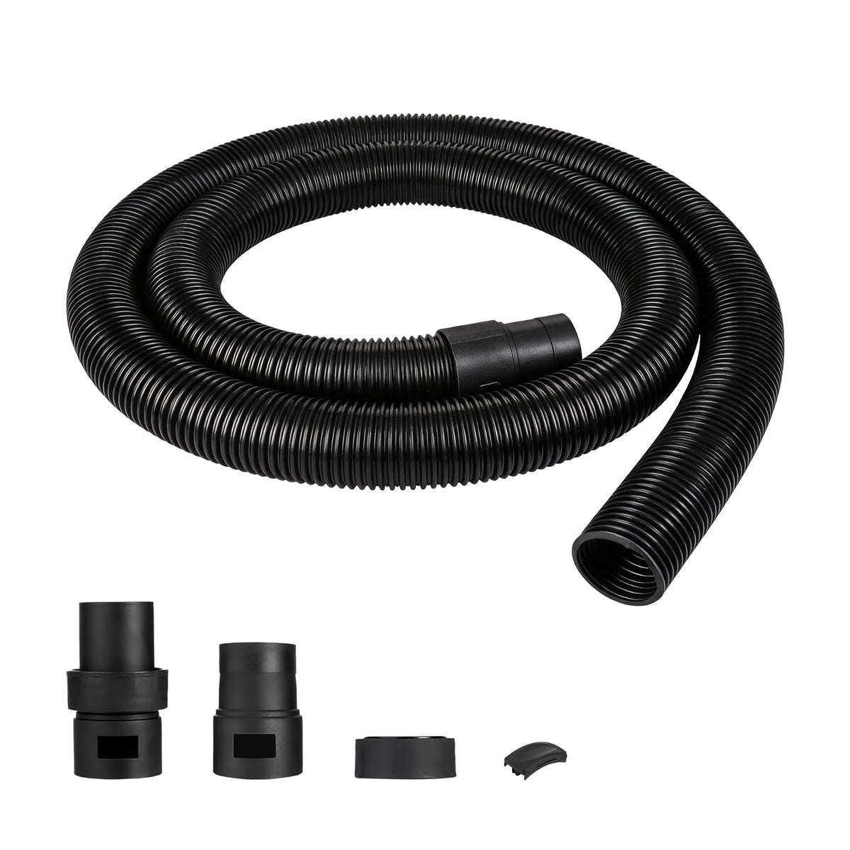 Shop-Vac 9050333 - Manguera de 2.5 pulgadas de diámetro x 8 pies de longitud, largo alcance, manguera de aspiradora, negro, (paquete de 1)