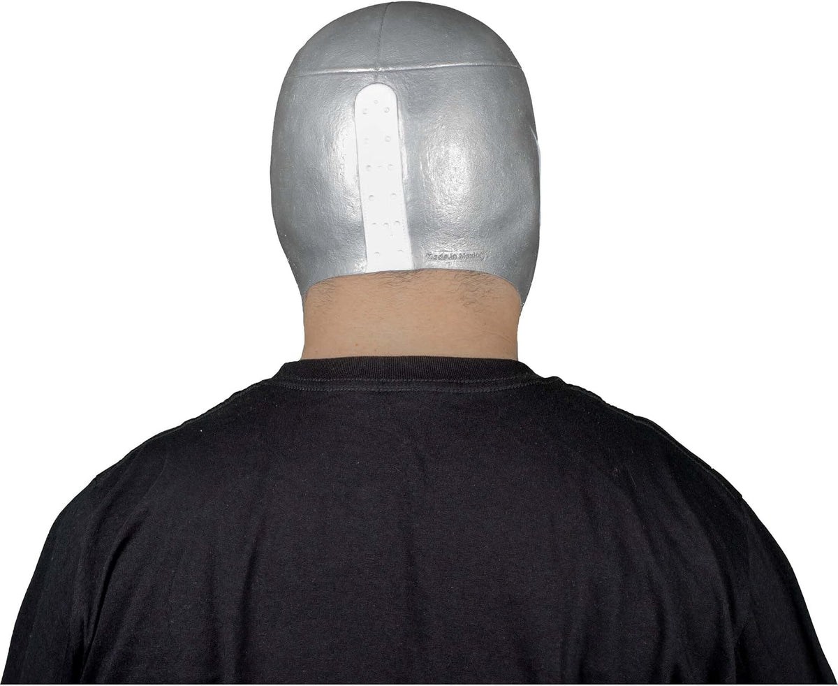 REV Máscara De Luchador Mexicano Leyenda Plateada Para Adulto, Diseño Clasico Enmascarado De Lucha Libre, Ideal Para Halloween, Eventos Deportivos, Cosplay, Porras Y Partidos