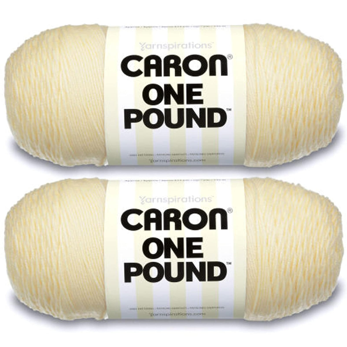 Caron One Pound Estambre Acrílico, Paquete de 2 - Paquete de 2 - beige