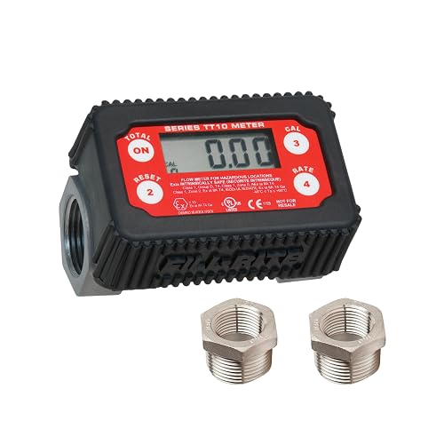 Fill-Rite TT10AN - Medidor digital de transferencia de combustible de 1 '2-35 GPM