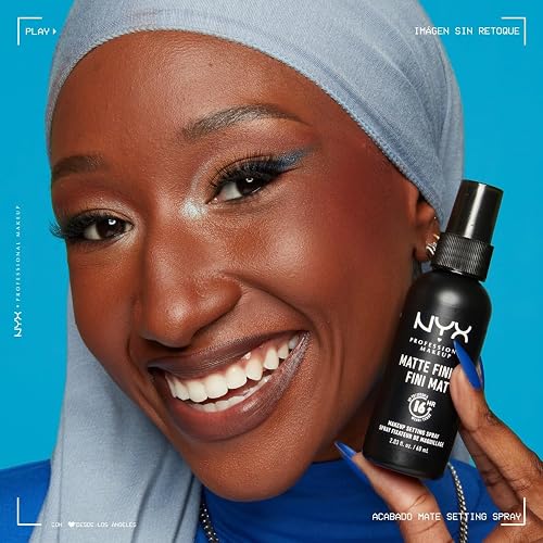 NYX Professional Makeup Matte Finish, Spray Fijador, Acabado Mate, 60 ml