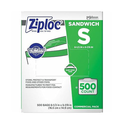 Ziploc Sandwich bag 500 ct