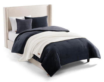 UGG Brody Juego de Edredón, Almohadas y Manta - Individual - Azul