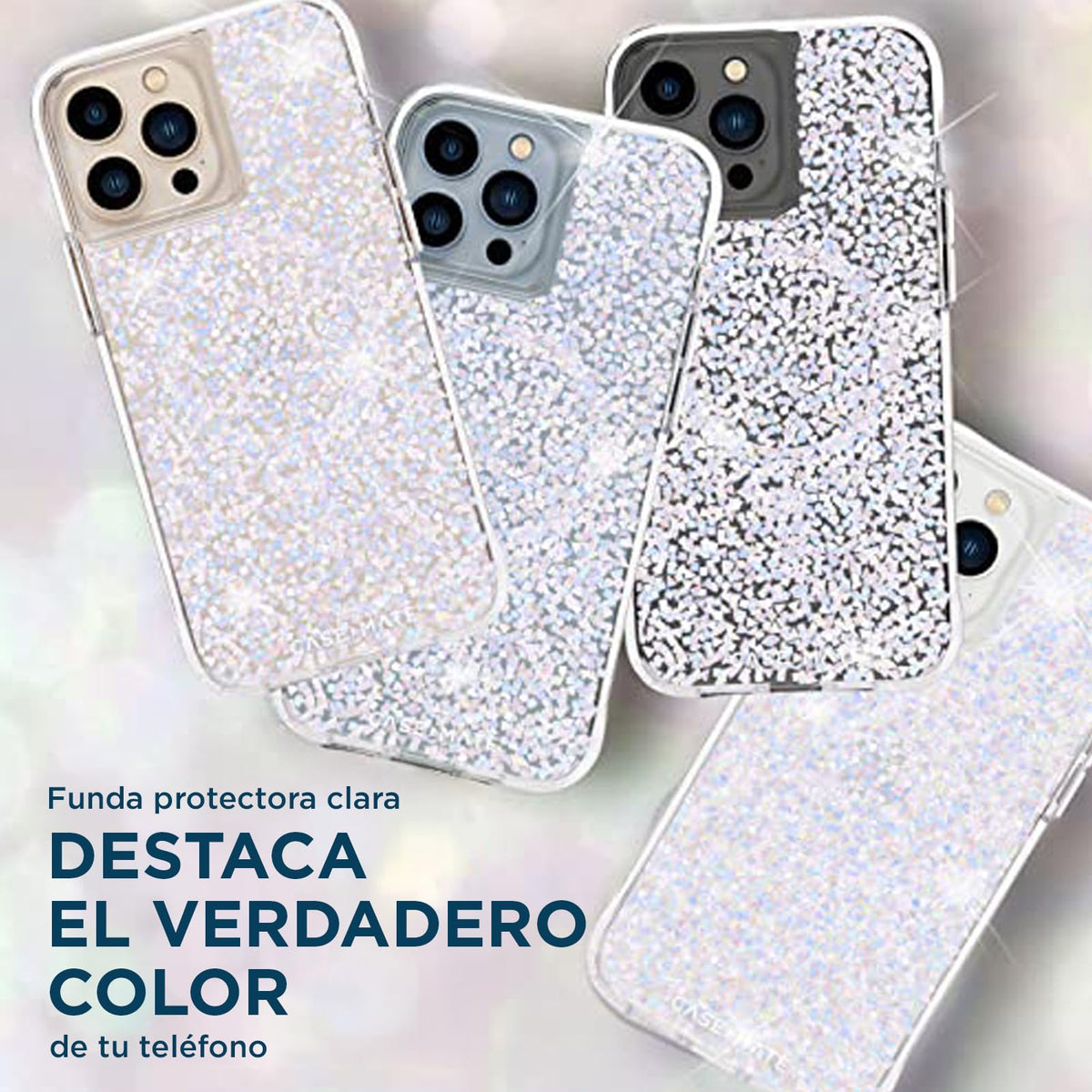 Case-Mate iPhone 14 Plus Case - Twinkle Diamond [10FT Drop Protection] [Compatible with MagSafe] Magnetic Cover with Cute Bling Sparkle for iPhone 14 Plus 6.7", Anti-Scratch, Shock Absorbent, Slim Fit
