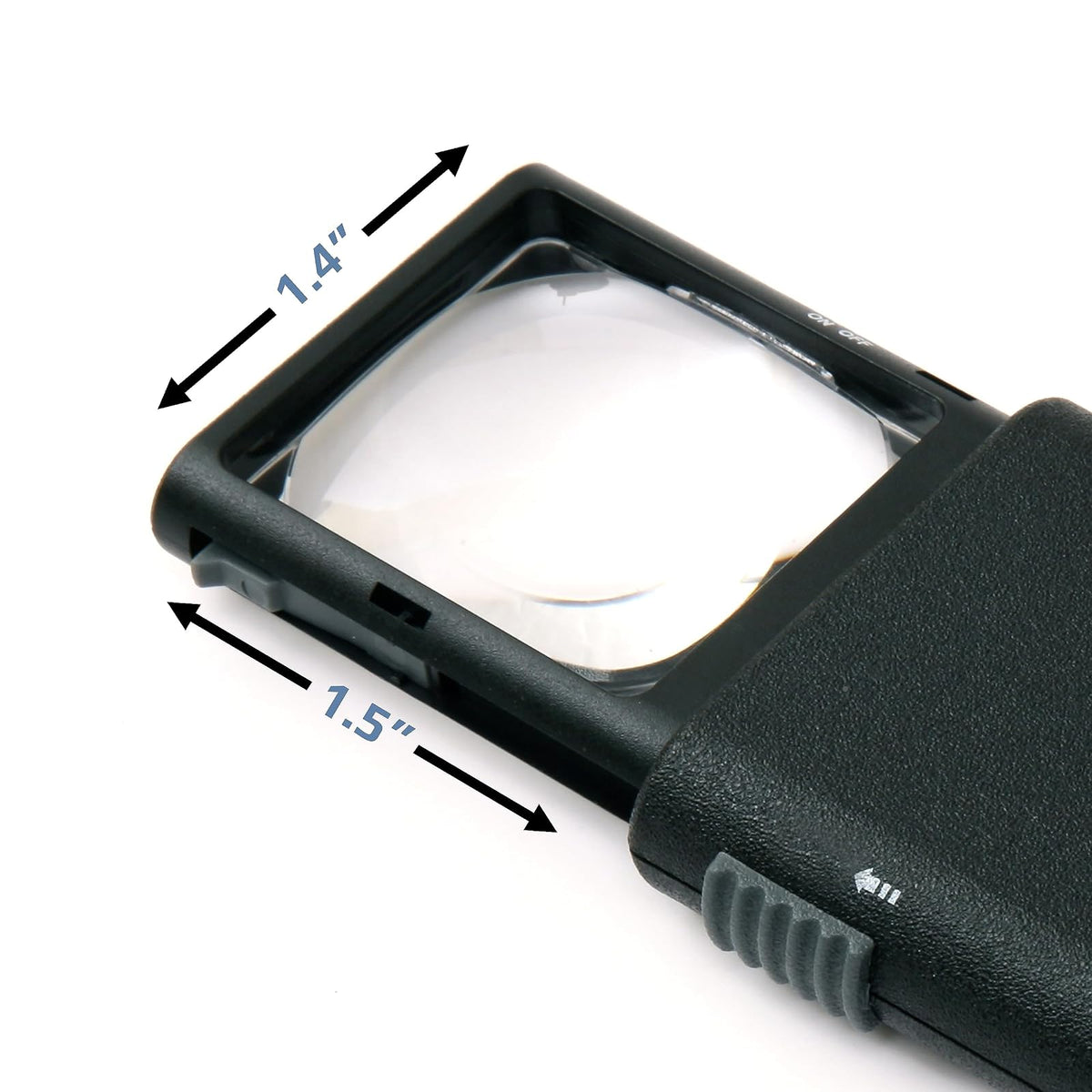 Carson Lumipop Lupa Deslizante Asférica 5X Power LED (LP-66) | 5x - | Lupa deslizante con estuche plástico protector a presión (LP-66)