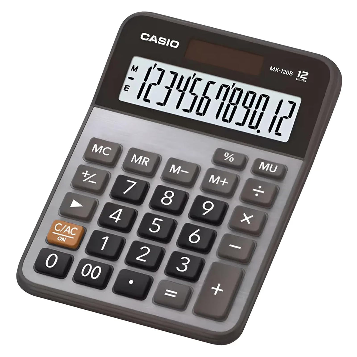 Casio Calculadora Básica MX-120B | 12 dígitos | Negro