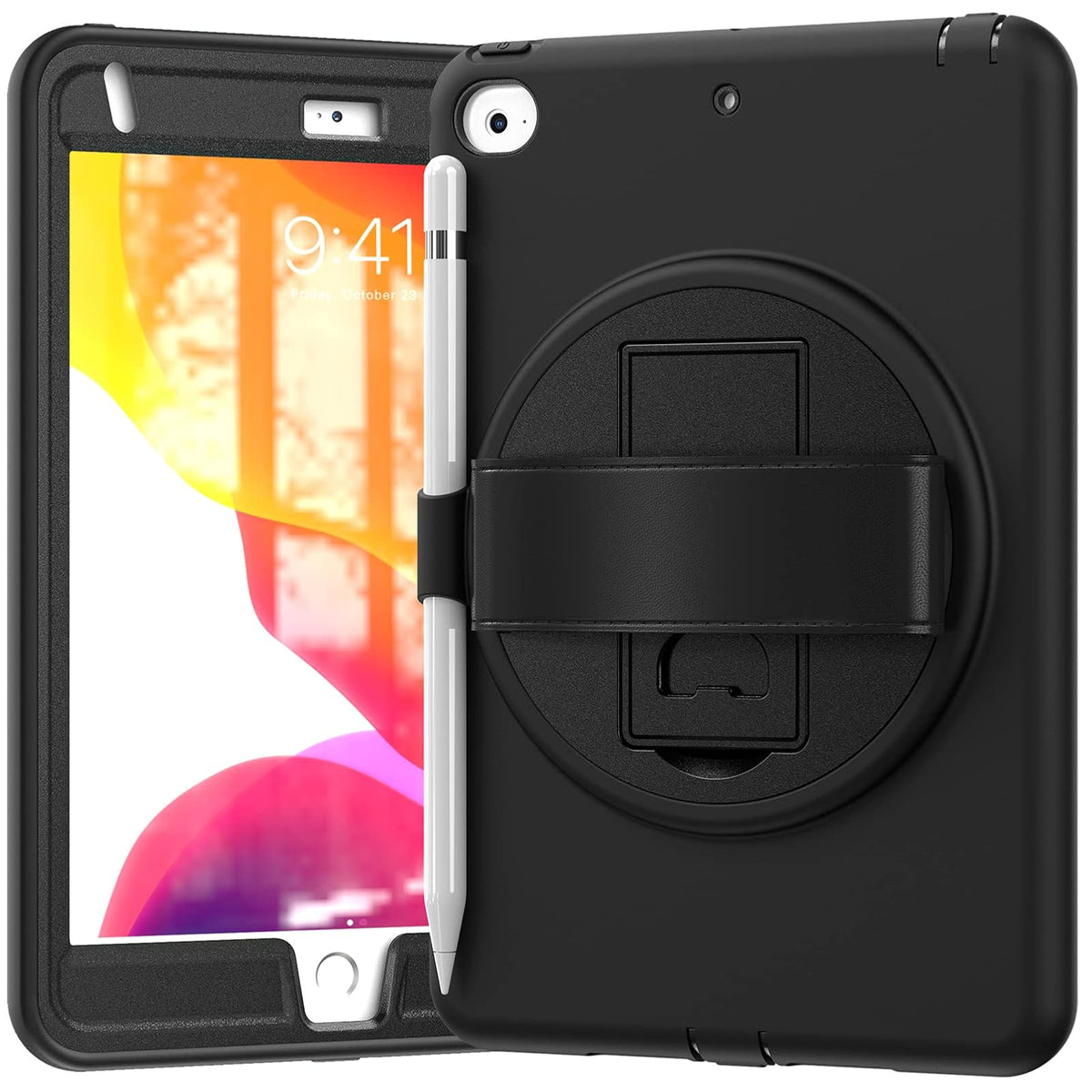ORIbox Funda para iPad 10.2 Pulgadas Antigolpes 360° - Morandi Negro - iPad mini 4 - 5