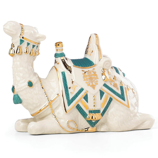 Lenox First Blessing Burro para pesebre, Camello Colocador, Ivory, Navy, Gold, 1, 1