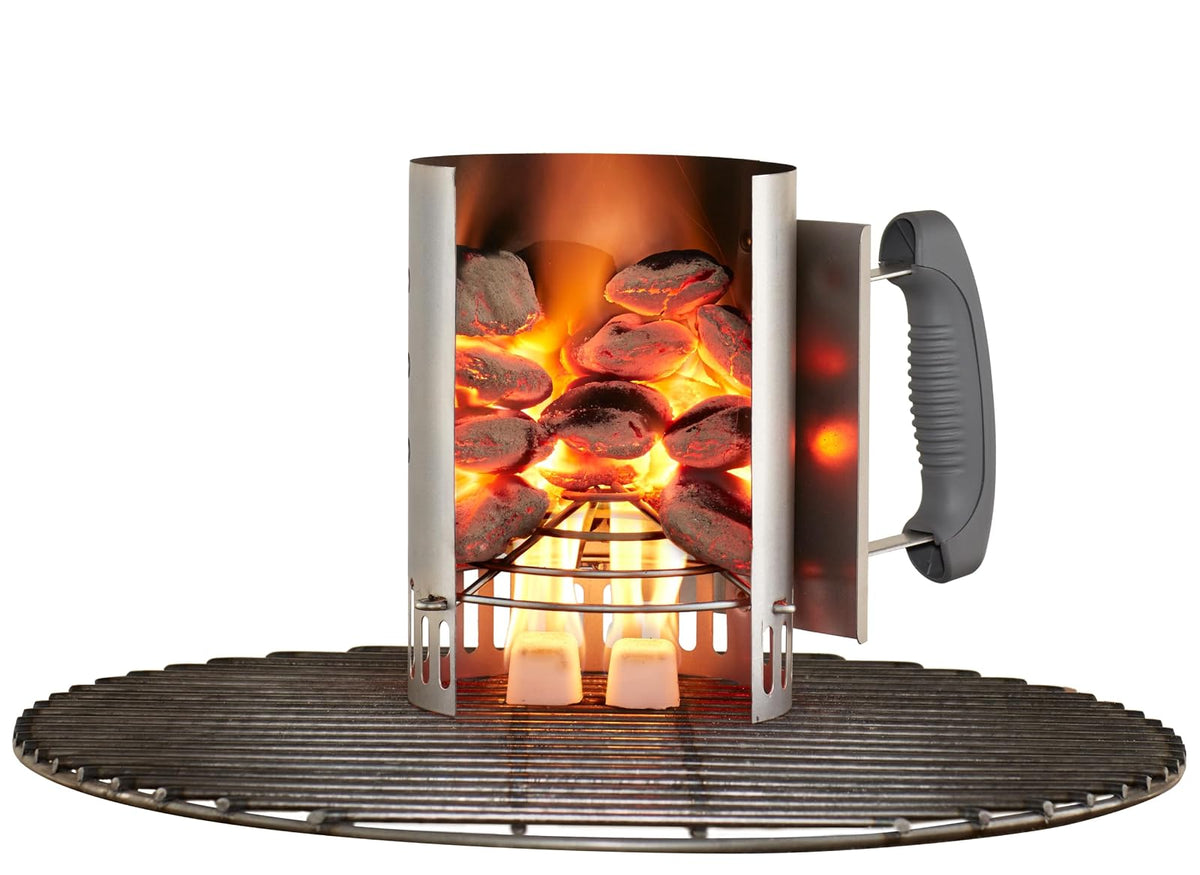 Weber 7447 Rapidfire - Chimenea compacta | Compacta, enciende brasas en 15 minutos, sin líquido encendedor