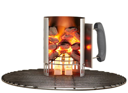 Weber 7447 Rapidfire - Chimenea compacta | Compacta, enciende brasas en 15 minutos, sin líquido encendedor