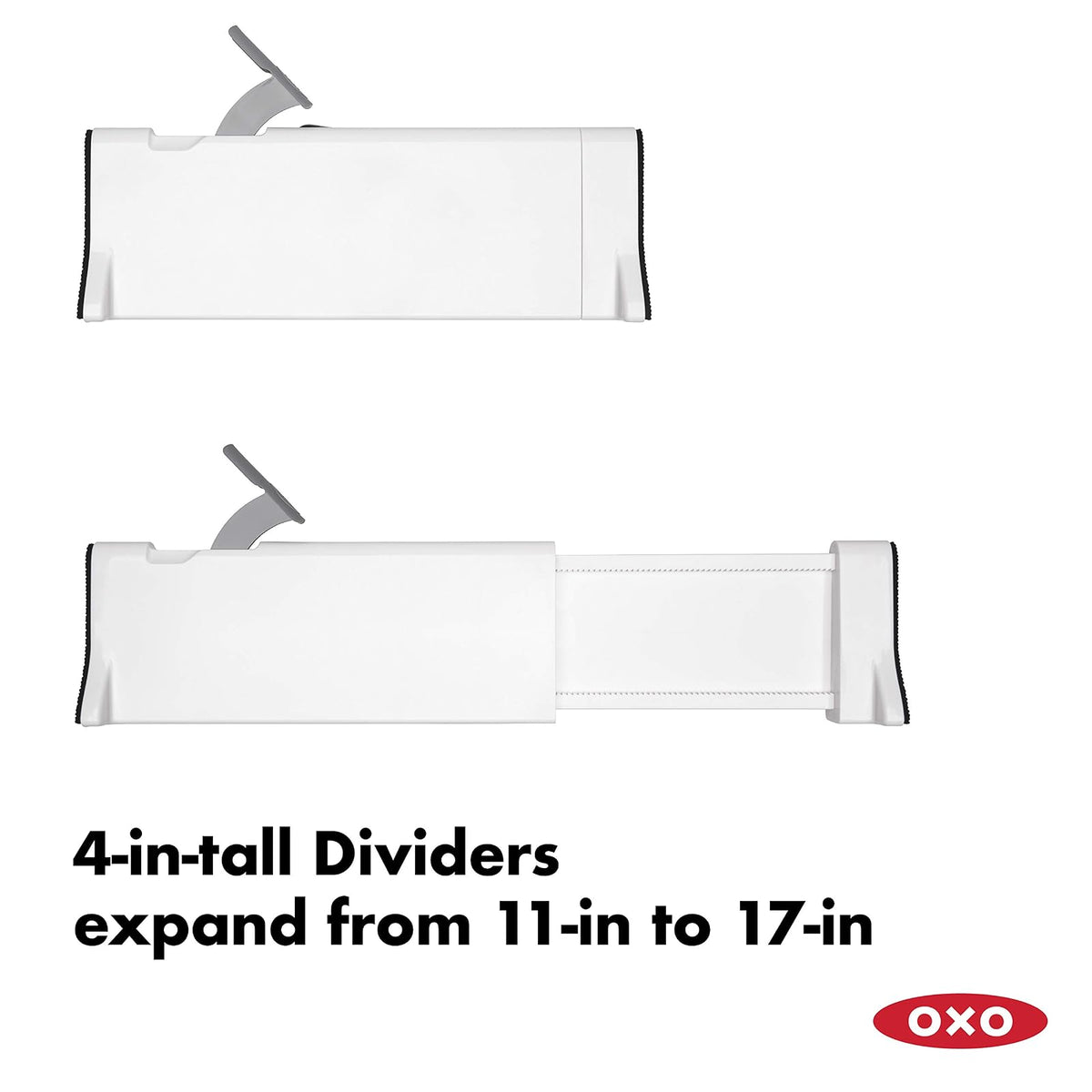 Oxo Good Grips - Separador de cajones expandible, Paquete de 2