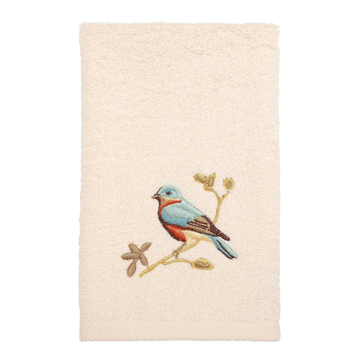 Avanti Premier Toalla de baño, pájaros, Ivory, Fingertip Towel, 1