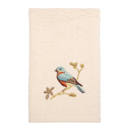 Avanti Premier Toalla de baño, pájaros, Ivory, Fingertip Towel, 1