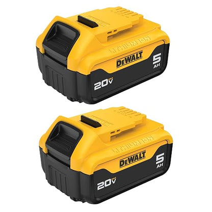 DEWALT Paquete De 2 Baterías De Iones De Litio De 20 V Max 5 Ah (Dcb205-2)