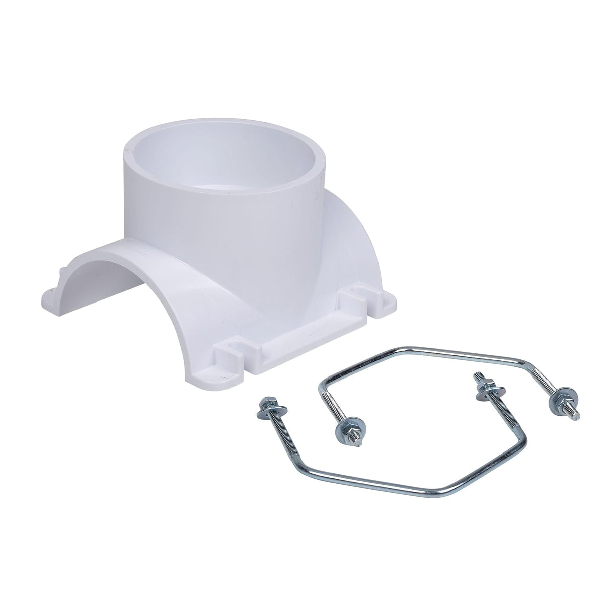 Oatey 4 x 4 pulgadas. Kit de playera de sillín de PVC