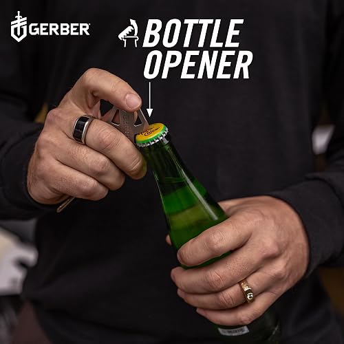 Gerber Broadhead Herramienta Multifunción 1074045 | Plata, acero inoxidable, longitud 6.5 cm, peso 26 g, 5 funciones, llavero