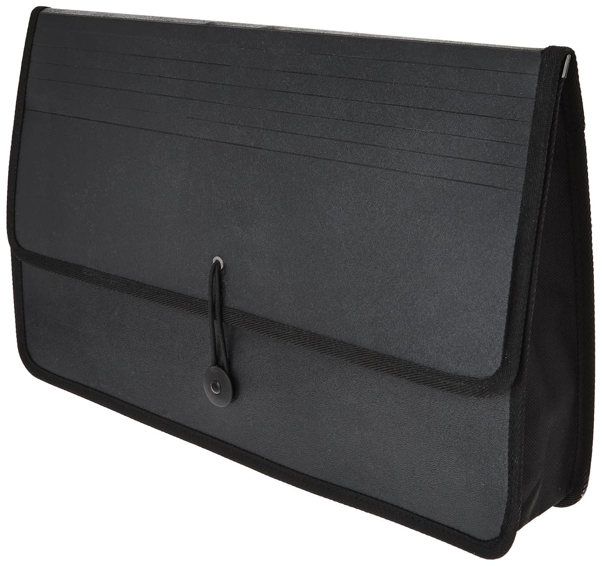 Lion Ex pand-N-File Poly Ex panding Wallet, Legal (9-1/2 x 15 Inches), 2-1/2 Inches gusset, Black, 1 Wallet (48150-BK)