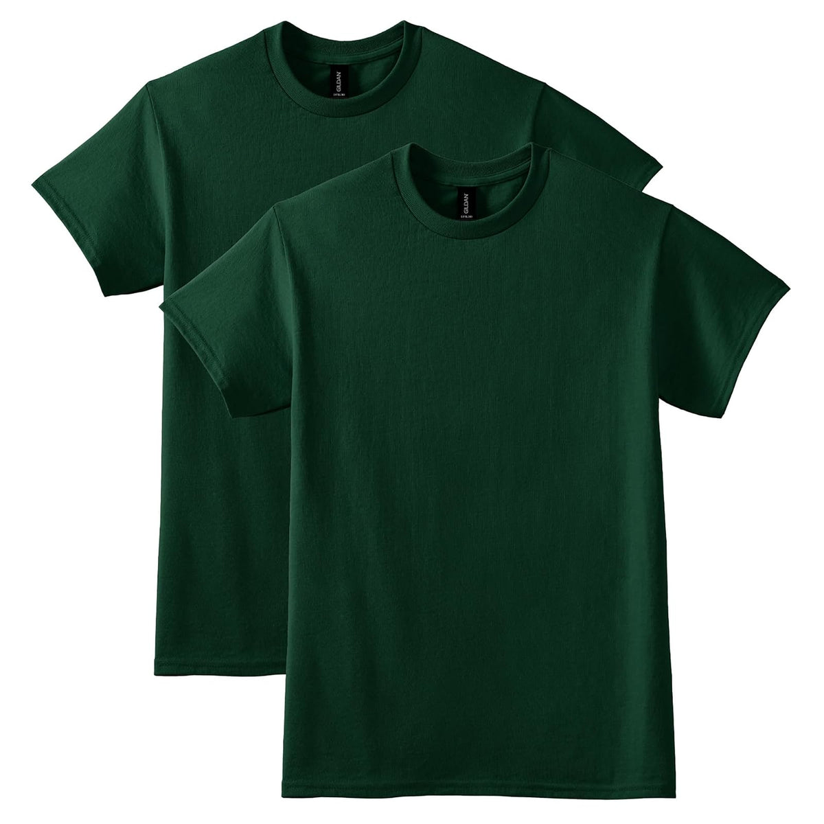 Gildan DryBlend playera de algodón para adulto, paquete de 2 - Verde bosque (paquete de 2) - XXL