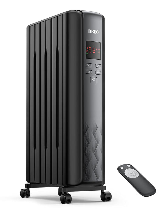 Dreo Calentador de Radiador Portátil Eléctrico 1500 W con Control Remoto