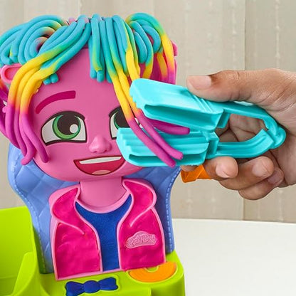 Play-Doh Hasbro Peluquería con Estilo - Kit de Manualidades de Peluquería, con Accesorios y 6 latas de Compuesto de Modelado para niños y niñas a Partir de 3 años