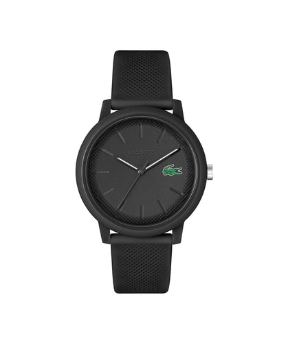 Lacoste 12.12 Reloj de cuarzo para hombre, TR90 Case Quartz - Reloj deportivo de alta calidad, Negro -, 42 mm, Goma