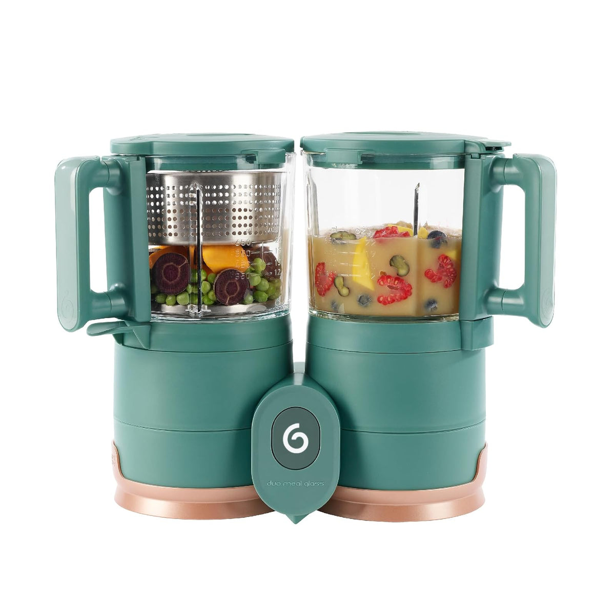 Babymoov Duo Meal Station Procesador de Alimentos para Bebé 6 en 1 - Verde