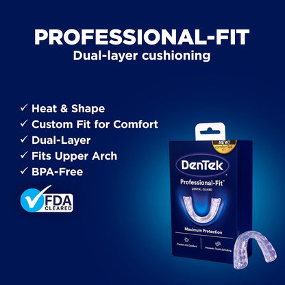 DenTek - Protector dental de máxima protección con ajuste profesional | Para pulir durante la noche