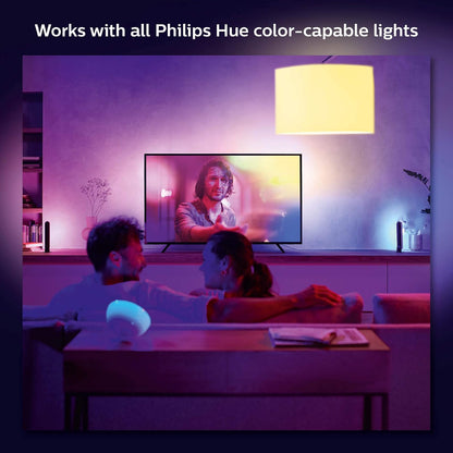 Philips Hue Tira de luz Inteligente gradiente para televisiones de 65 pulgadas Compatible con Alexa