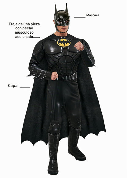 Rubies DC The Flash Movie: Disfraz de Batman Deluxe para adultos, para hombre, XL