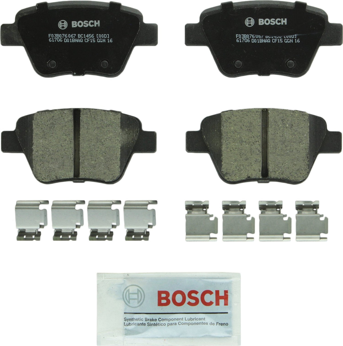 Bosch QuietCast Premium Pastillas de Freno Cerámicas - Posterior - 1456 - 1400-1499