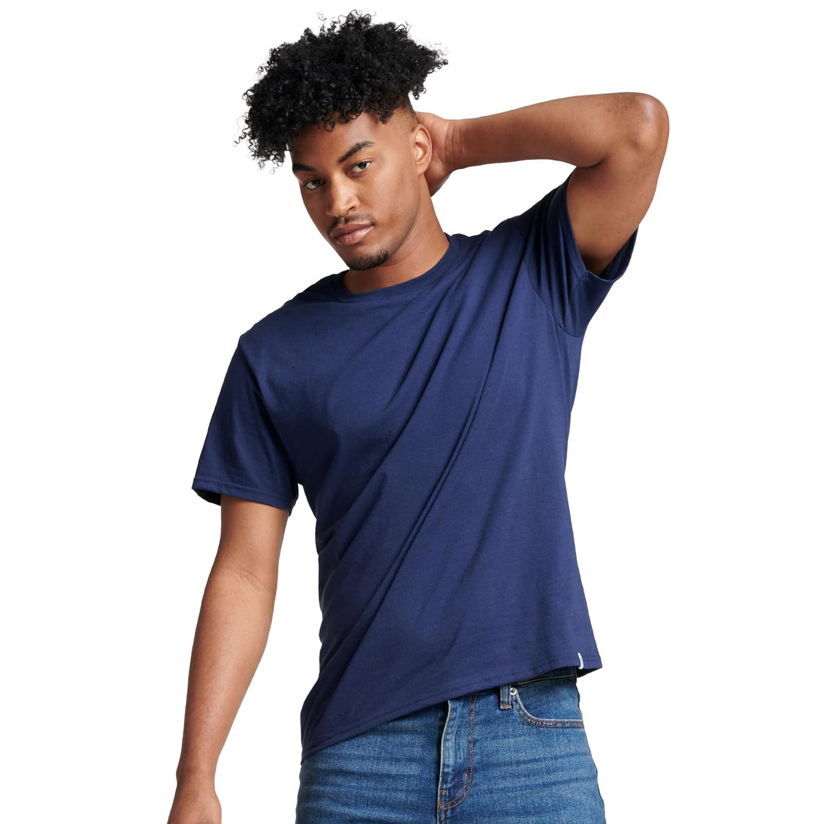 Russell Athletic Camiseta Dri-Power de Manga Corta para Hombre - M - marino