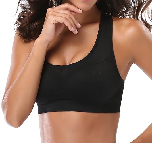MIRITY - Brasier Deportivo con Espalda Cruzada para Mujer, Brasier Deportivo de Alto Impacto para Entrenamiento y Gimnasio