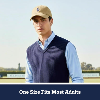U.S. Polo Assn. U.s. Polo Assn. Gorra de béisbol Ajustable de Sarga de algodón Lavado para Hombre con Logotipo de Pony y ala Curvada Gorra de béisbol para para Hombre