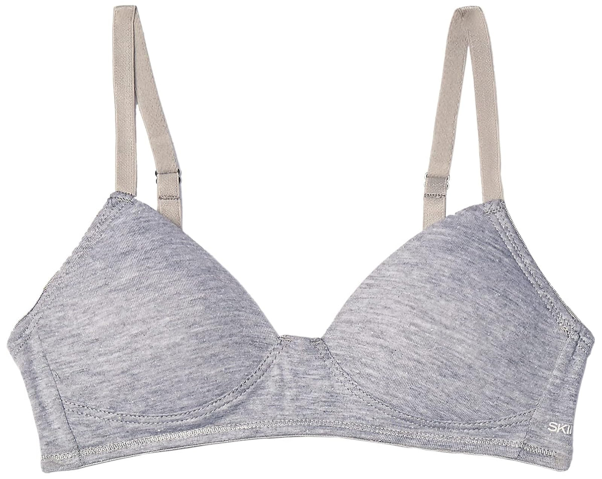 Skiny Brass Brasier para Niña, Sin Varilla - 12 - Heather