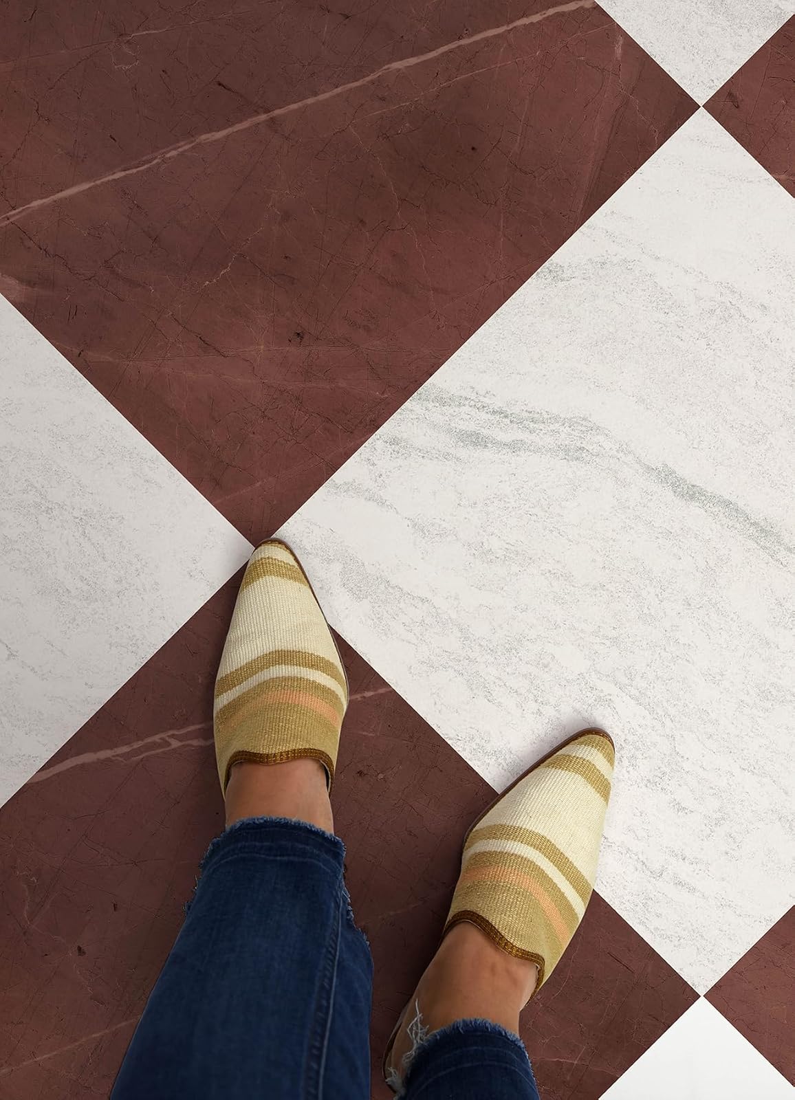 Oxblood FP6333 - Azulejos para despegar y pegar