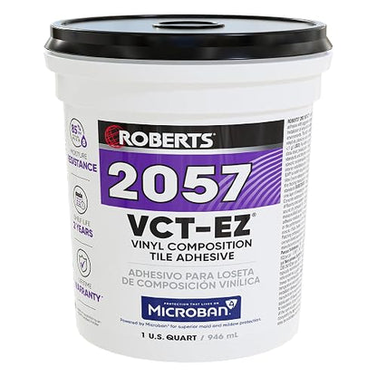 Roberts 2057-0 - calcomanía para azulejos de calidad de vinilo y asfalto de vinilo (1 cuarto de galón) - 1 cuarto