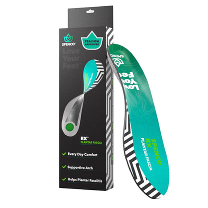 Spenco RX - Plantillas para fascias plantares de longitud completa para hombre, talla 7-13