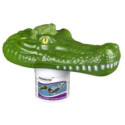 Poolmaster Dispensador de Cloro Flotante Ajustable, Personaje Animal - Cocodrilo