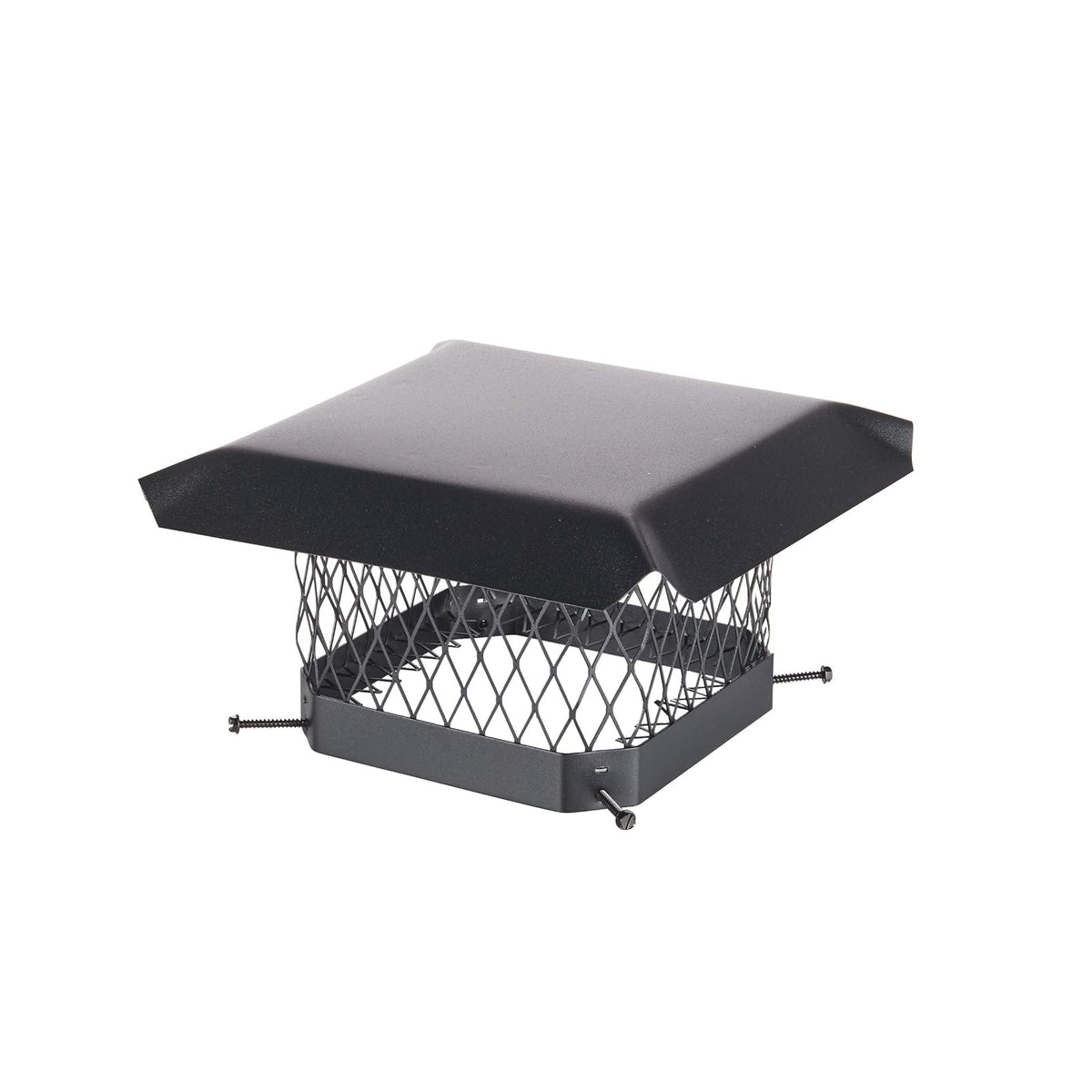 Shelter - Tapa de Chimenea atornillada de 9 x 9 Pulgadas, Totalmente montada, Acero galvanizado