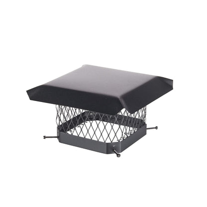 Shelter - Tapa de Chimenea atornillada de 9 x 9 Pulgadas, Totalmente montada, Acero galvanizado
