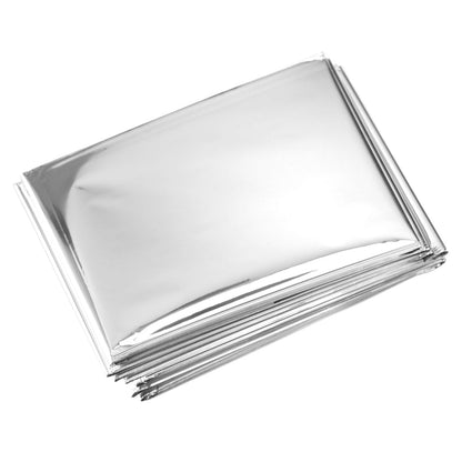 Primacare HB-10 Manta térmica de emergencia de Mylar (paquete de 10), 52 pulgadas de largo x 84 pulgadas de ancho