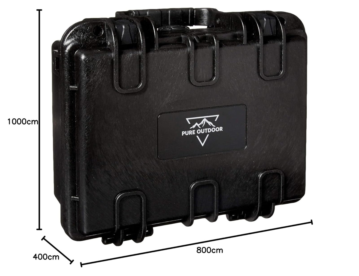 Monoprice 12680 Estuche Universal para cámara fotográfica Estuche Duro Negro, 3.0 litros