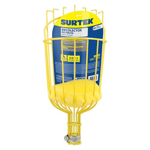 Surtek 130229 Recolector de fruta con esponja para amortiguar la caida, 5-3/4"