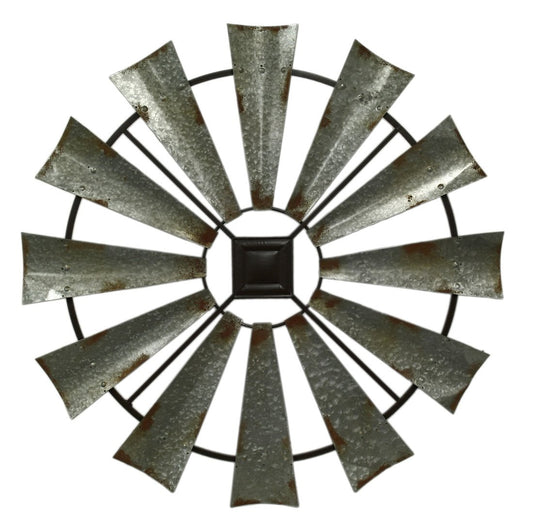 Decoración de Pared de Metal, 109 x 58 cm, Color Dorado, Rústico, Gris/Negro, 40" x 40", 1, 1