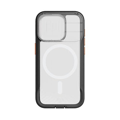 Tech21 EVO MAX - Funda para iPhone 15 Pro - Compatible con MagSafe - Funda de protección contra Impactos - Cordones incluidos, Color Negro Activo